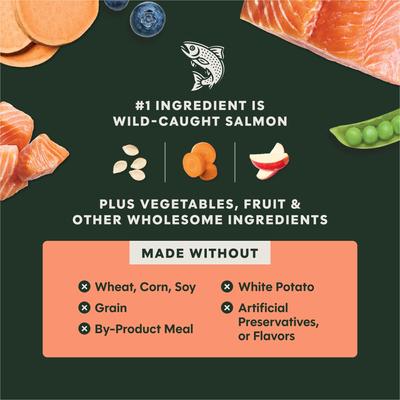 Show full view: Instinct RawBoost Adult High Protein Grain-Free Real Salmon Recipe Dry Dog Food, 3.5-lb bag slide 7 of 12