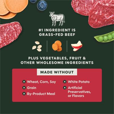 Show full view: Instinct RawBoost Adult High Protein Grain-Free Real Beef Recipe Dry Dog Food, 20-lb bag slide 7 of 12