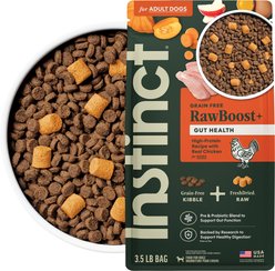 Instinct RawBoost Adult High Protein Grain-Free Gut Health Recipe Dry Dog Food, 3.5-lb bag