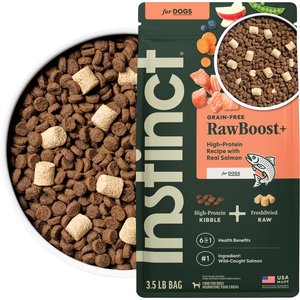 Instinct RawBoost Adult High Protein Grain-Free Real Salmon Recipe Dry Dog Food, 3.5-lb bag