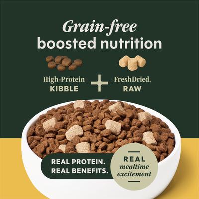 Show full view: Instinct RawBoost Adult High Protein Grain-Free Real Chicken Recipe Dry Dog Food, 10-lb bag slide 5 of 12