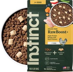 Instinct RawBoost Adult High Protein Grain-Free Real Chicken Recipe Dry Dog Food, 10-lb bag