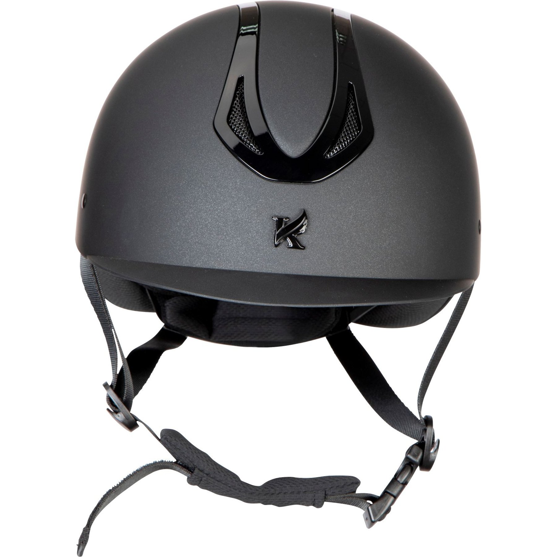 Shires Equestrian Products Karben Silvia Standard Peak Horse Riding Helmet, Black, X-Large
