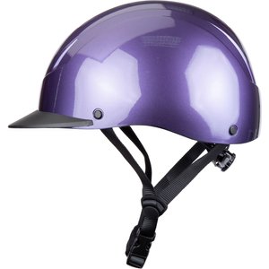Shires Equestrian Products Karben Matteo Horse Riding Helmet, Purple, X-Small/Small