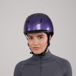 Shires Equestrian Products Karben Matteo Horse Riding Helmet, Purple, X-Small/Small