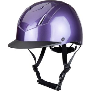 Shires Equestrian Products Karben Matteo Horse Riding Helmet, Purple, X-Small/Small