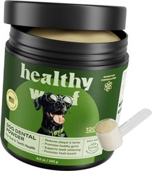 Healthy Woof Oral Care Bone Broth Dental Powder Supplement for Dogs, 8.5-oz jar