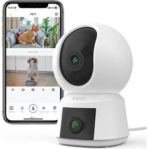 Arenti P3TT 3MP UHD Dual-Lens Indoor Pan-Tilt Dog Camera