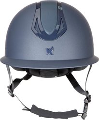Shires Equestrian Products Karben Marzia Wide Peak Horse Riding Helmet, Navy, X-Large