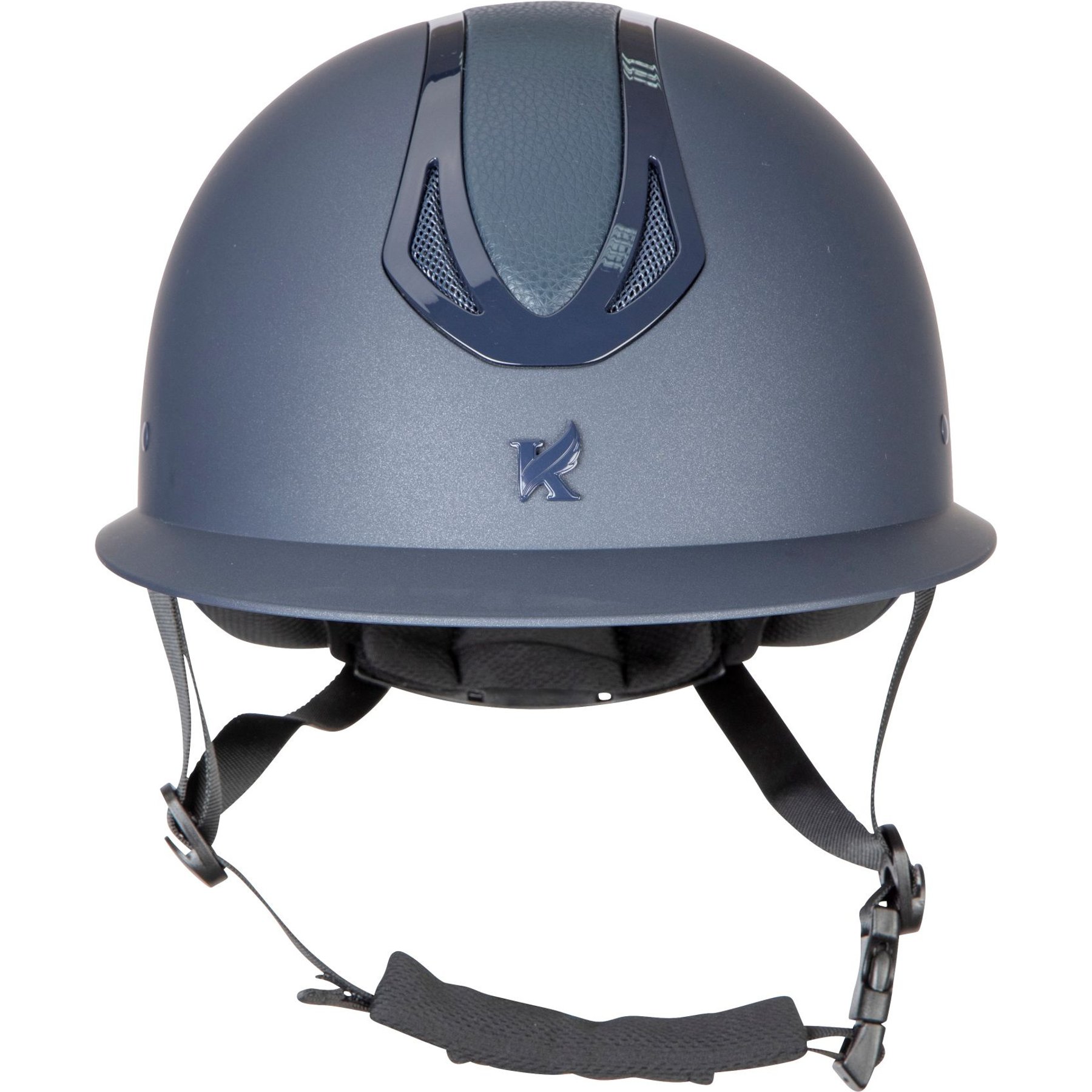 Shires Equestrian Products Karben Marzia Wide Peak Horse Riding Helmet, Navy, X-Large