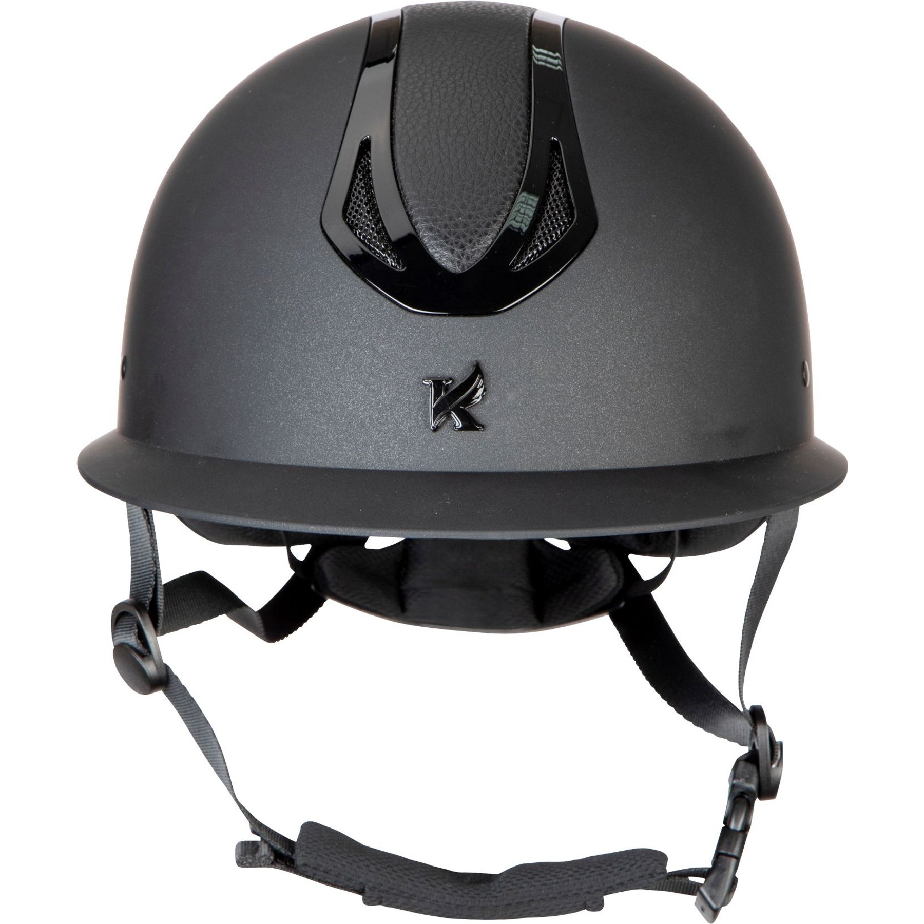 Shires Equestrian Products Karben Marzia Wide Peak Horse Riding Helmet, Black, Small