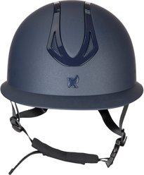 Shires Equestrian Products Karben Silvia Wide Peak Horse Riding Helmet, Navy, X-Small