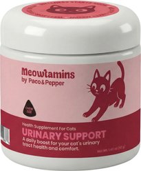 PACO & PEPPER Meowtamins Urinary Support Health Chew Supplement for Cats, 60 count