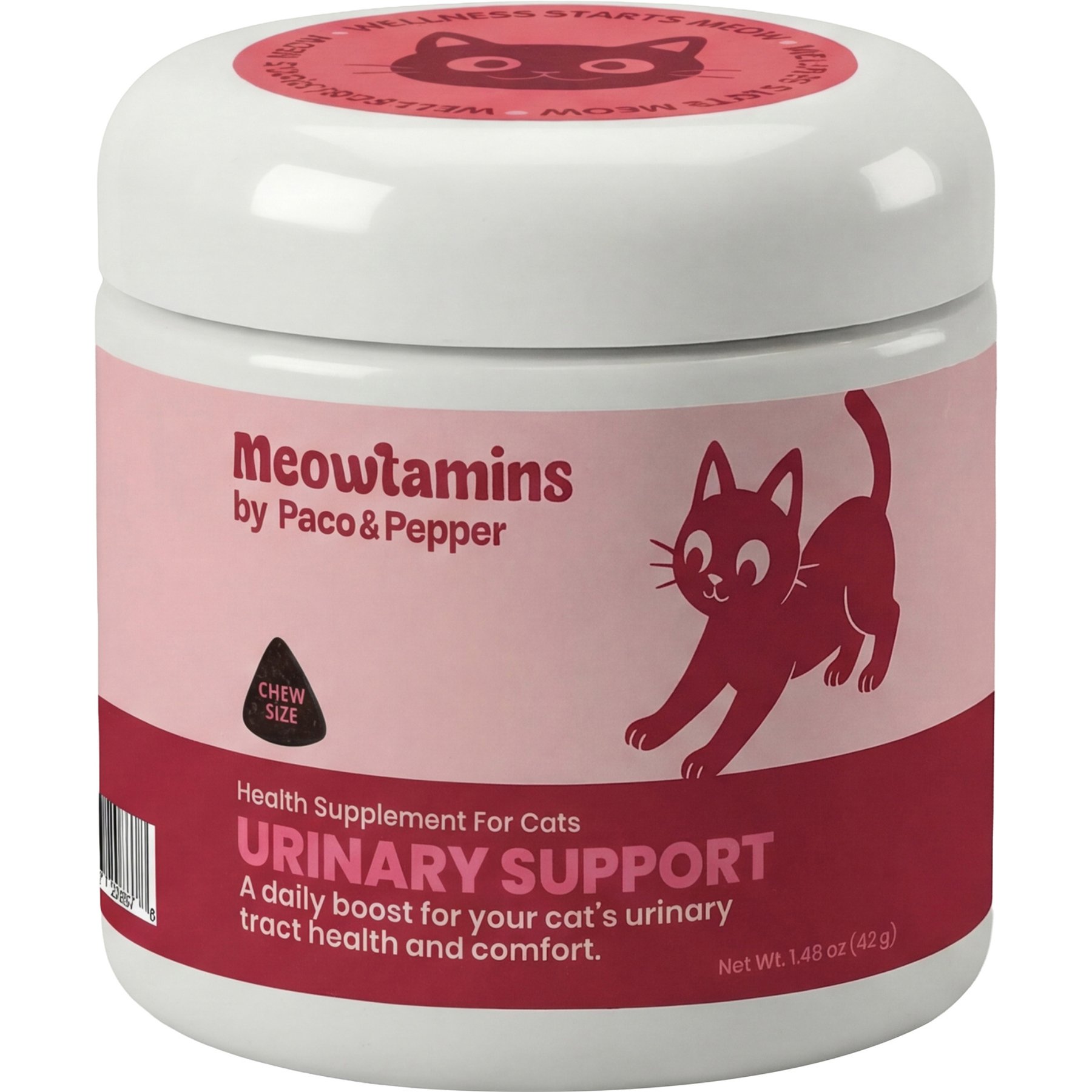 PACO & PEPPER Meowtamins Urinary Support Health Chew Supplement for Cats, 60 count