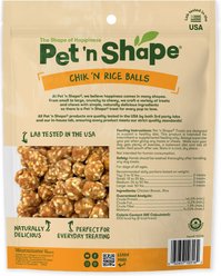 Pet 'n Shape Chik 'n Rice Balls Dog Treats, 1-lb bag slide 2 of 7