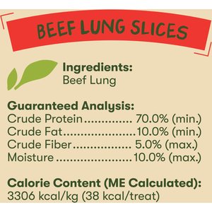 Pet 'n Shape Beef Lung Slices Natural Dog Chew, 9-oz bag, 1 pack