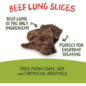 Pet 'n Shape Beef Lung Slices Natural Dog Chew, 9-oz bag, 1 pack