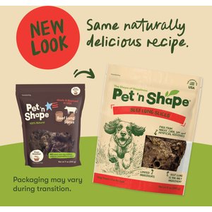 Pet 'n Shape Beef Lung Slices Natural Dog Chew, 9-oz bag, 1 pack