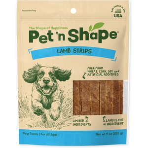 Pet 'n Shape Lamb Strips Dog Treats, 9-oz bag