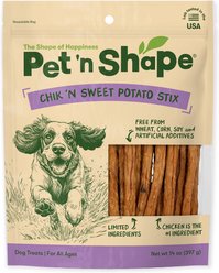Pet 'n Shape Chik 'n Sweet Potato Stix Dehydrated Dog Treats, 14-oz bag