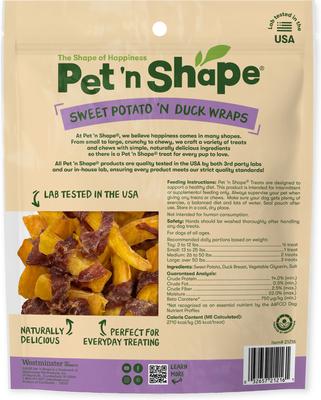 Show full view: Pet 'n Shape Grain-Free Duck 'n Sweet Potato Dog Treats, 32-oz bundle slide 4 of 10