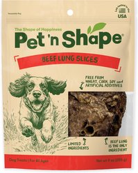 Pet 'n Shape Beef Lung Slices Dog Treats, 9-oz bag, 1 pack