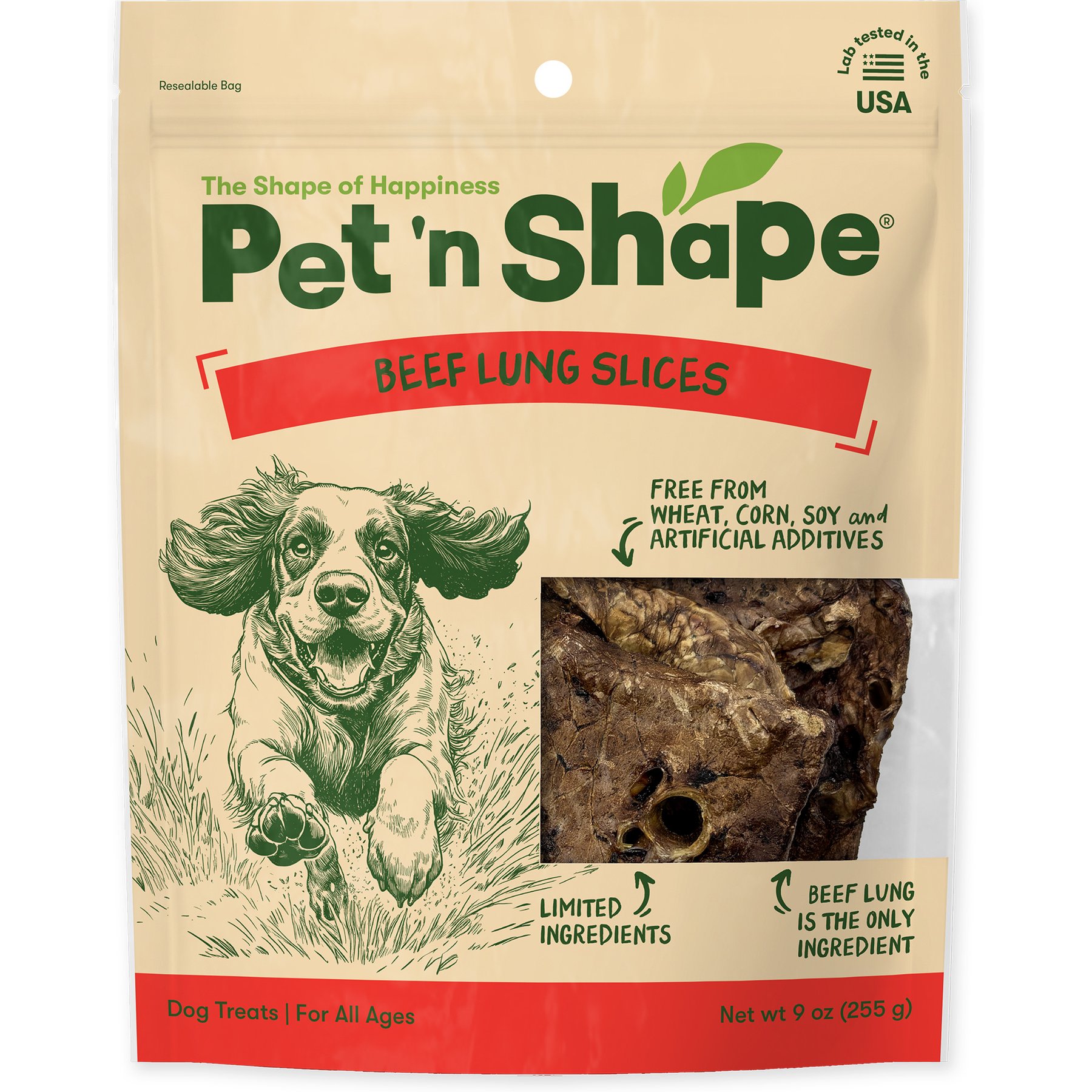 Pet 'n Shape Beef Lung Slices Natural Dog Chew, 18-oz bundle