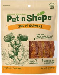 Pet 'n Shape Chik 'n Skewers Rawhide Dog Chew, 8-oz bag
