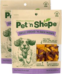 Pet 'n Shape Grain-Free Duck 'n Sweet Potato Dog Treats, 32-oz bundle