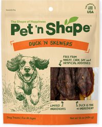 Pet 'n Shape Duck Skewers Dog Treats, 16-oz bag