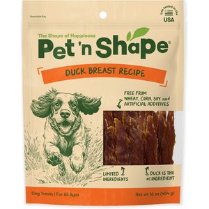 Pet 'n Shape Duck Breast Fillets Dog Treats, 16-oz bag