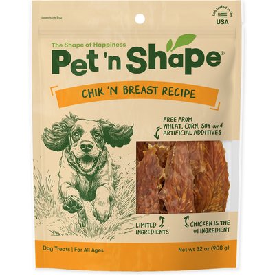 Pet 'n Shape Pet 'n Shape Chik 'n Breast Grain-Free Chicken Jerky Dog Treats, 2-lb bag
