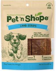 Pet 'n Shape Lamb Strips Soft & Chewy Dog Treats, 3-oz bag