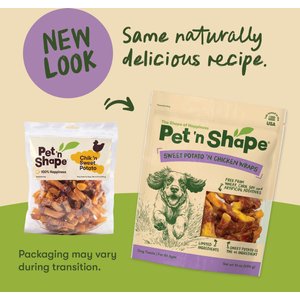 Pet 'n Shape Grain-Free Chik 'n Sweet Potato Dog Treats, 1-lb bag