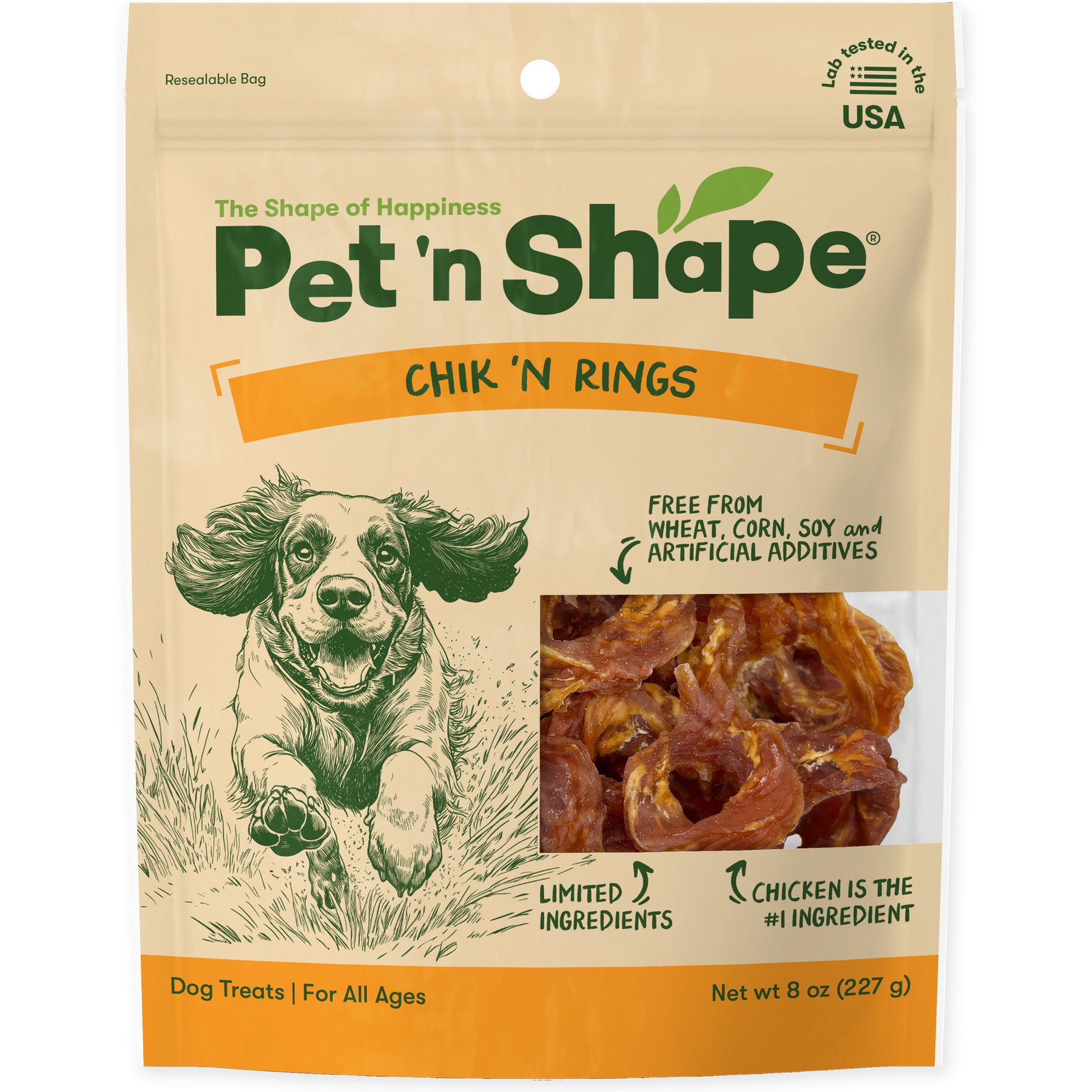 Pet 'n Shape Chik 'n Rings Grain-Free Chicken Jerky Dog Treats, 24-oz bundle