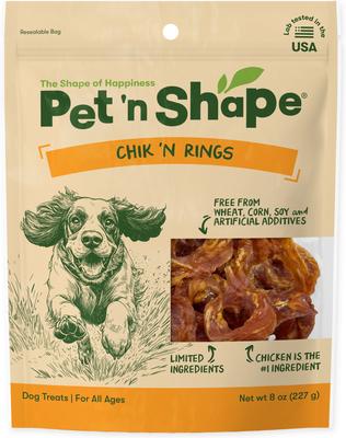 Chicken Jerky Rings Dog Treats - Natural High Protein - Rawhide Free - 10.6 Oz