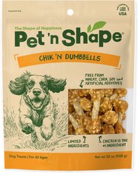 Pet 'n Shape Grain-Free Chik 'n Dumbbells Dog Treats, 2-lb bag