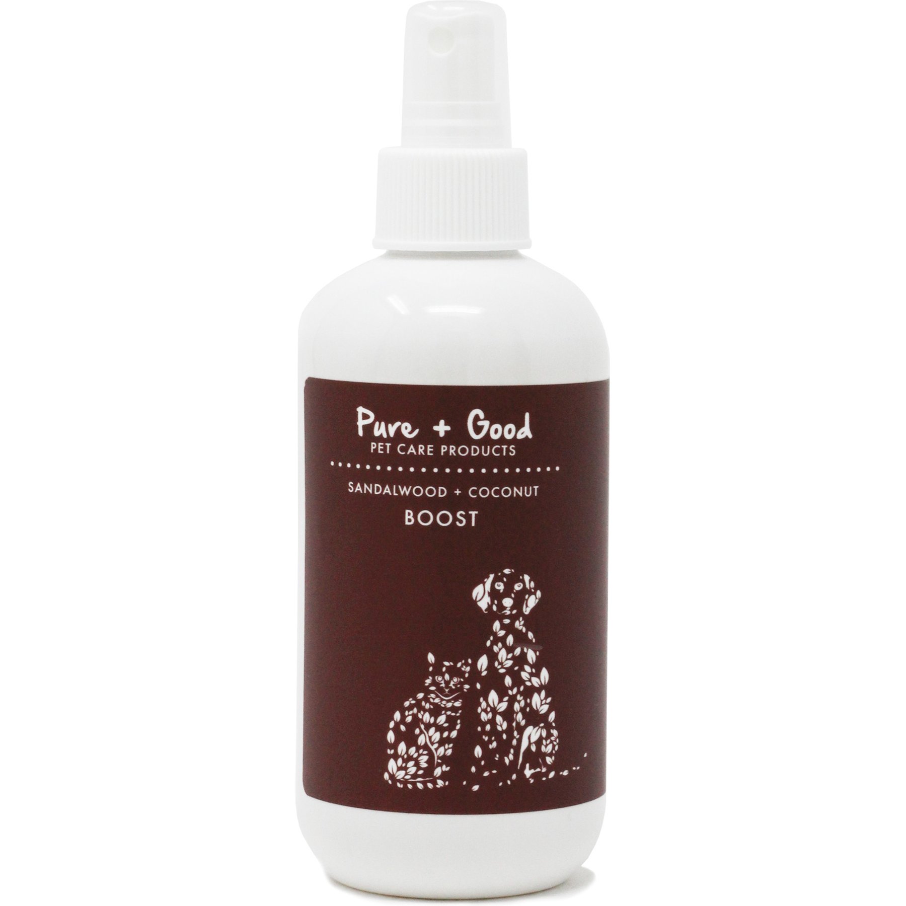 Pure + Good Sandalwood + Coconut Boost Dog Grooming Spray, 8-fl oz bottle