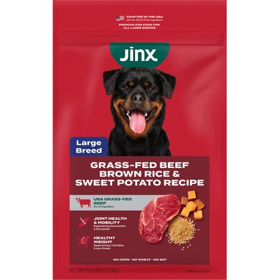 Jinx Jinx Large Breed Beef, Brown Rice & Sweet Potato Kibble Dry Dog Food, 11.5-lb bag
