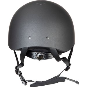 Shires Equestrian Products Karben Marzia Standard Peak Horse Riding Helmet, Black, Medium