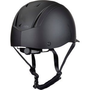 Shires Equestrian Products Karben Matteo Horse Riding Helmet, Black, Medium/Large
