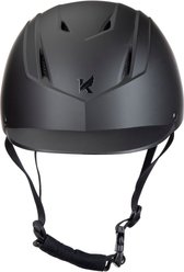 Shires Equestrian Products Karben Matteo Horse Riding Helmet, Black, Medium/Large