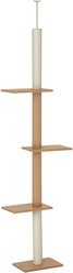Cesicia 102.3-in Floor-to-Ceiling Activity Center Cat Tree, Light Brown