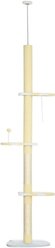 Cesicia 102.3-in 4-Tier Floor to Ceiling Cat Tree, Yellow