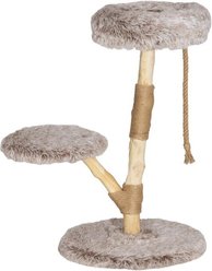 Cesicia Wooden Scratching Post 35.4-in Cat Tree, Brown slide 1 of 6