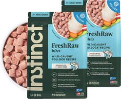 Instinct FreshRaw Bites Wild-Caught Pollock Recipe Dog Food, 10.8-lb bundle