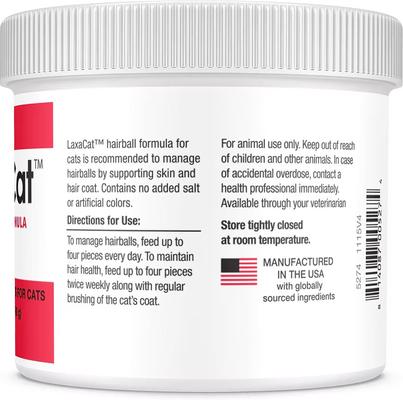 Show full view: LaxaCat Hairball Remedy Soft Chew Supplement for Cats, 90 count slide 4 of 10