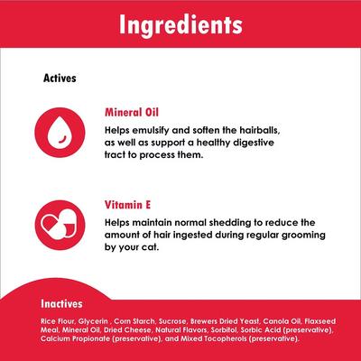 Show full view: LaxaCat Hairball Remedy Soft Chew Supplement for Cats, 90 count slide 6 of 10