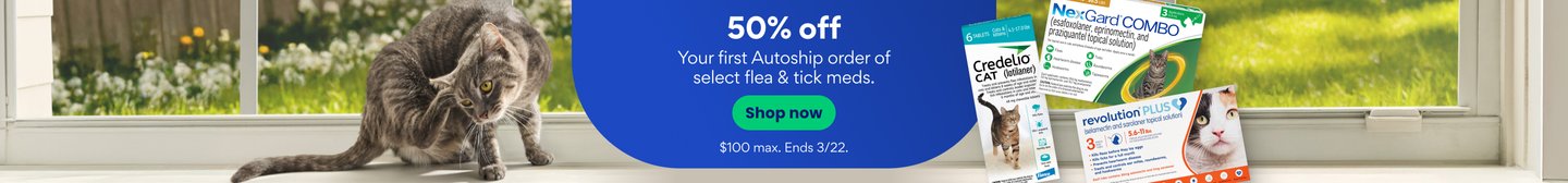50% off your first Autoship order of select flea and tick products. Shop now.