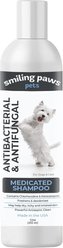 Smiling Paws Pets Antibacterial & Antifungal Medicated Dog & Cat Shampoo, Passionfruit Scent, 12-fl oz bottle